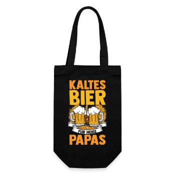 Beer Father Father's Day Dad - Gift Bag for Bottles - black - Front