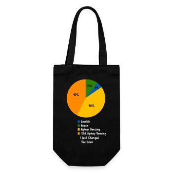 Funny Hiphop Dancing Pie Chart Street Dance Humor - Gift Bag for Bottles - black - Front