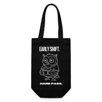 Chemise hibou du service matinal – Pass catégorique - Sac à bouteille - noir - Devant