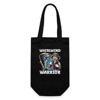 Meteorology children's tornado storm, The storm fan - Gift Bag for Bottles - black - Front
