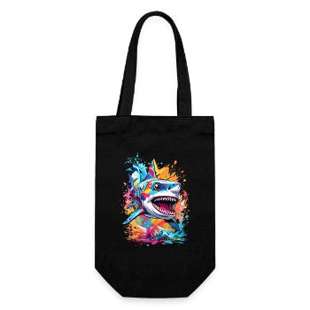 Requin - Sac à bouteille - noir - Devant