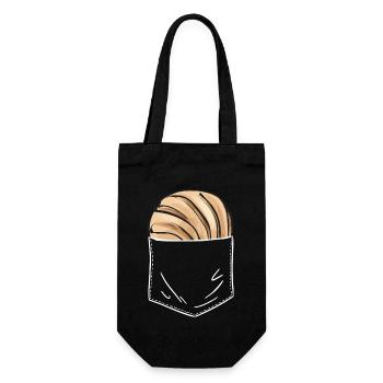 Concha Hispanic Mexikanisch Pan Dulce - Geschenkbeutel für Flaschen - Schwarz - Vorne