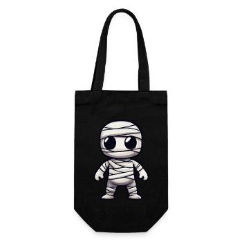 Mummy Halloween Cute Comic - Gift Bag for Bottles - black - Front