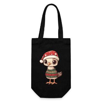 Bouquet Christmas - Gift Bag for Bottles - black - Front