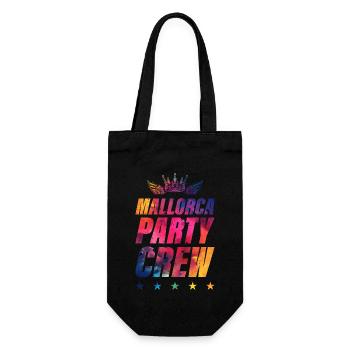 Mallorca Party Crew - Geschenkbeutel für Flaschen - Schwarz - Vorne