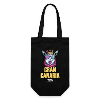 Gran Canaria 2025 Alpaca Party Holiday - Gift Bag for Bottles - black - Front