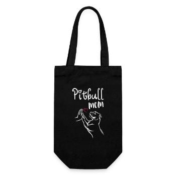 Pitbull Terrier Maîtresse Dictons - Sac à bouteille - noir - Devant