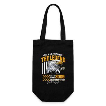 Vintage 2009 Man Myth Legend Birthday - Gift Bag for Bottles - black - Front