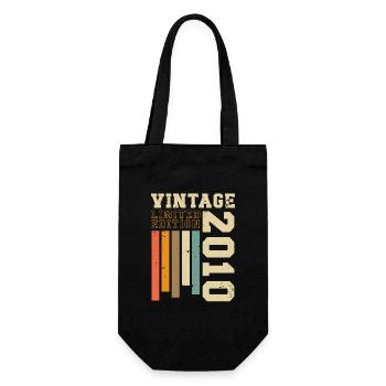 Vintage 2010 Vintage Rétro Cadeau d’anniversaire - Sac à bouteille - noir - Devant