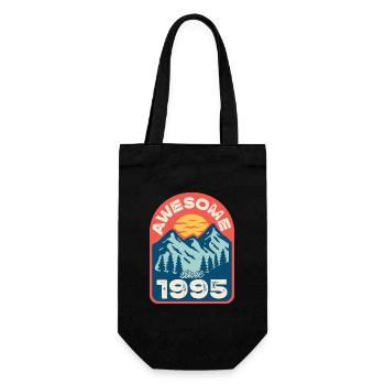 Awesome since 1995 - Geschenkbeutel für Flaschen - Schwarz - Vorne