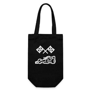 MYST3RCORP RACING WHITE - Gift Bag for Bottles - black - Front