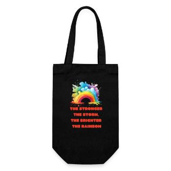 Luminosity Rainbow - Gift Bag for Bottles - black - Front