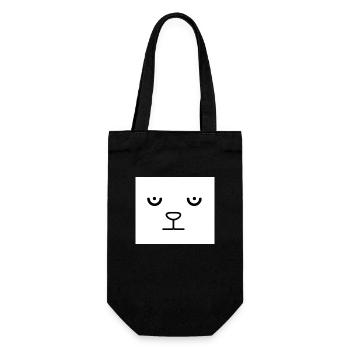 Baloo face - Geschenkbeutel für Flaschen - Schwarz - Vorne