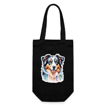 Berger Australien Aquarelles - Sac à bouteille - noir - Devant