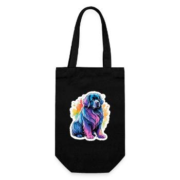 Newfoundland Watercolors - Gift Bag for Bottles - black - Front