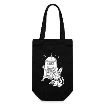 Time Traveler Time Travel - Gift Bag for Bottles - black - Front