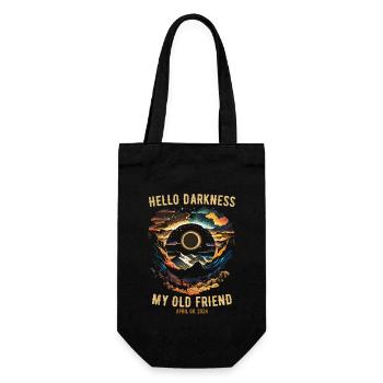 Hello Darkness My Old Friend Solar Eclipse - Gift Bag for Bottles - black - Front