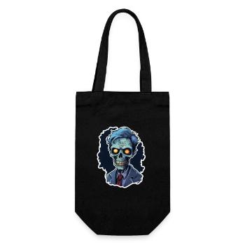 Zombie d’Halloween - Sac à bouteille - noir - Devant