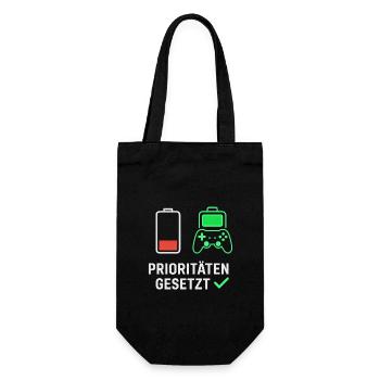 Gaming Motivation Design für Fans - Geschenkbeutel für Flaschen - Schwarz - Vorne