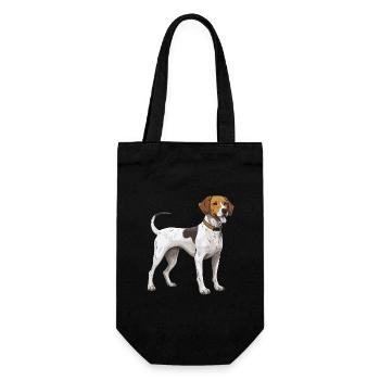Beagle Dog - Gift Bag for Bottles - black - Front