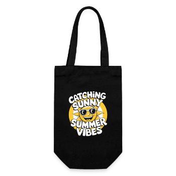 Sunny Summer Moments Vibes Summer Sun - Gift Bag for Bottles - black - Front