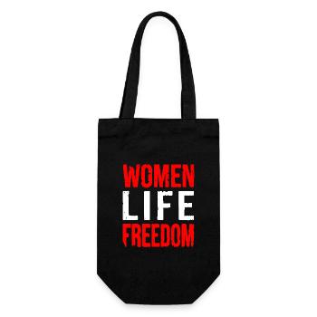 Women life freedom - Sac à bouteille - noir - Devant