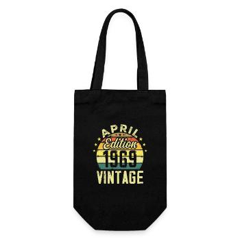 Millésime Avril 1969 - Cadeau Anniversaire 1969 - Sac à bouteille - noir - Devant