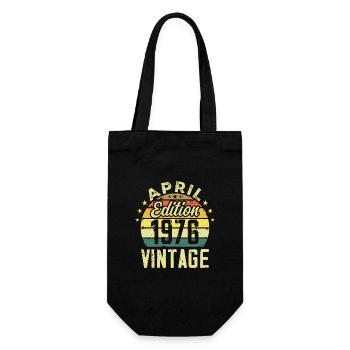 Millésime Avril 1976 - Cadeau Anniversaire 1976 - Sac à bouteille - noir - Devant