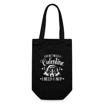 Australian Shepherd Valentinstag Hunde Wilsigns - Geschenkbeutel für Flaschen - Schwarz - Vorne