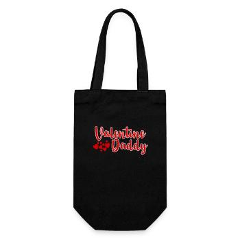Papa Cadeau Mari Saint-Valentin Saint-Valentin Père - Sac à bouteille - noir - Devant