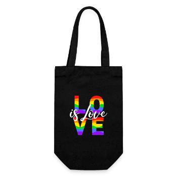 L’amour est l’amour - Sac à bouteille - noir - Devant