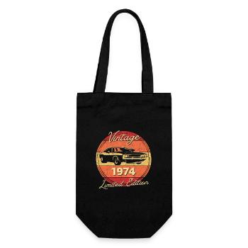 Vintage 1974, Limited edition - Gift Bag for Bottles - black - Front