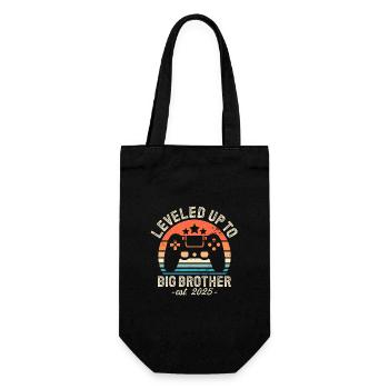 Promoted to Big Brother in 2025 - Gift Bag for Bottles - black - Front