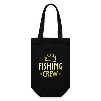 Fishing Crew - Geschenkbeutel für Flaschen - Schwarz - Vorne