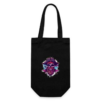 Crâne de pirate - Sac à bouteille - noir - Devant