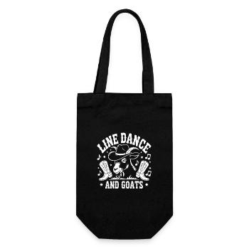 Chèvres et danse en ligne Chèvre drôle avec Stetson - Sac à bouteille - noir - Devant