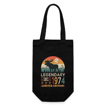 1974 legendary anniversaire Né en 1974 - Sac à bouteille - noir - Devant