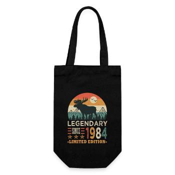 1984 legendary anniversaire Né en 1984 - Sac à bouteille - noir - Devant