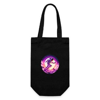 Beautiful Astronaut Sunset Design - Gift Bag for Bottles - black - Front