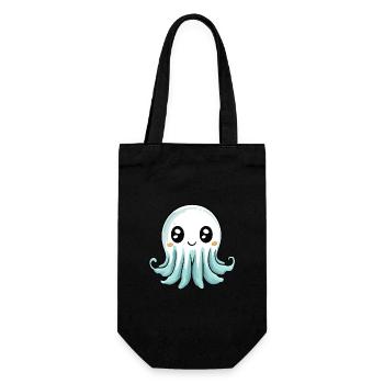 Jellyfish Halloween Comic Ghost - Gift Bag for Bottles - black - Front