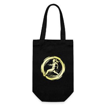 Running Marathon Woman - Gift Bag for Bottles - black - Front