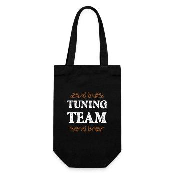 Tuning Team - Geschenkbeutel für Flaschen - Schwarz - Vorne