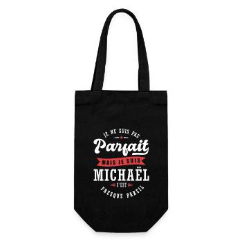 Michaël Parfait Cadeau prenom michael - Sac à bouteille - noir - Devant