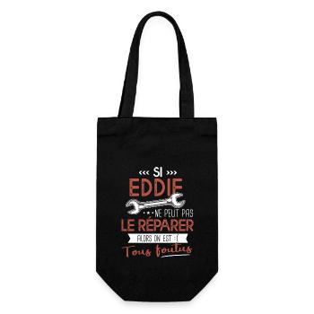 Si Eddie ne peut pas le réparer on est foutus - Sac à bouteille - noir - Devant