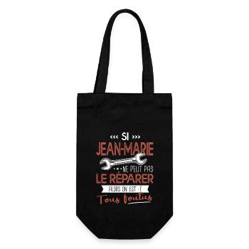 Si jean marie ne peut pas le réparer on est foutus - Sac à bouteille - noir - Devant
