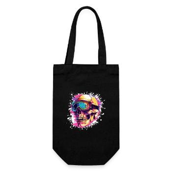 Ski Skull Ski Goggles - Gift Bag for Bottles - black - Front