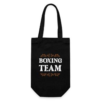 Boxing Crew - Geschenkbeutel für Flaschen - Schwarz - Vorne