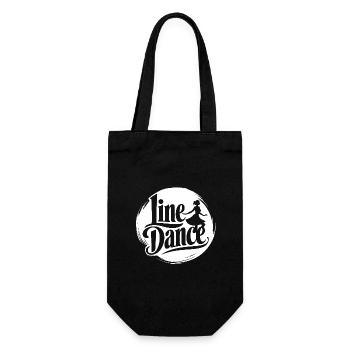 Love Line Dance Western Girl dancing - Gift Bag for Bottles - black - Front