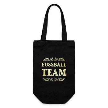 Fussball Team - Geschenkbeutel für Flaschen - Schwarz - Vorne