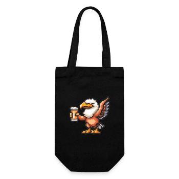 Adler Pixel Beer - Gift Bag for Bottles - black - Front